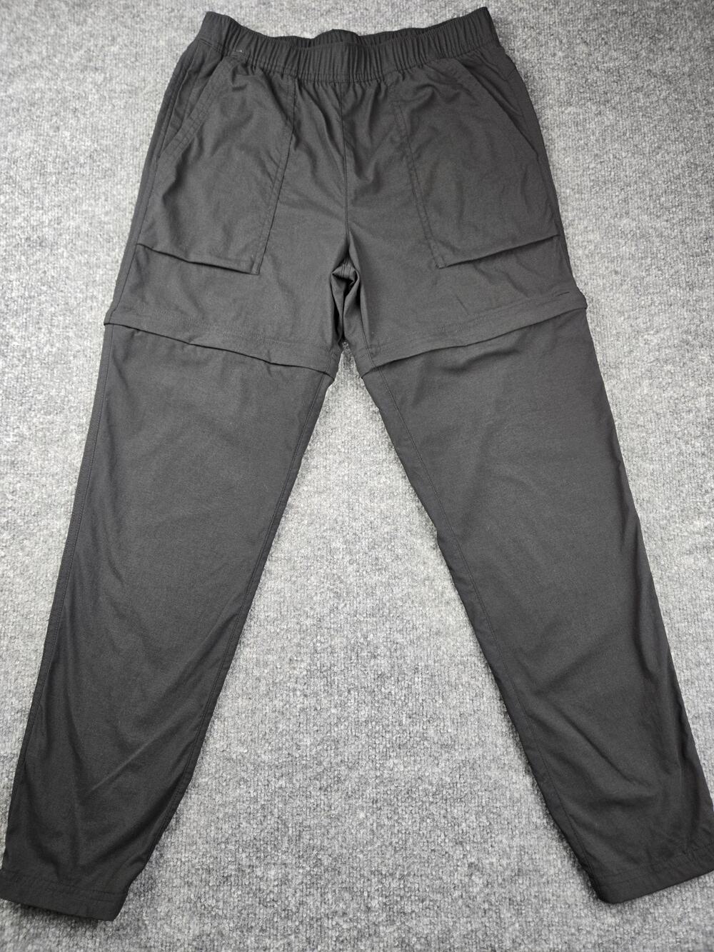 Girls REI Co-Op Convertible Cargo Hiking Pants Black XL #642